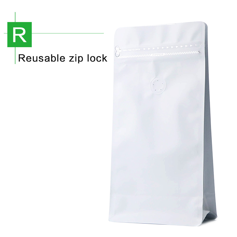 加阀单侧拉链方底袋-白2 加阀单侧拉链方底袋-白2