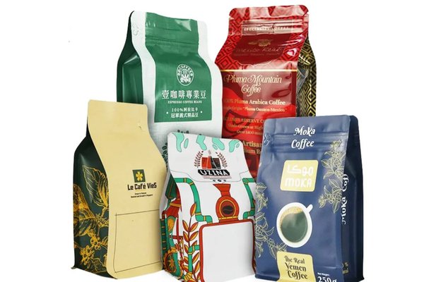 Different types of coffee bean bags – Burlap, coffee sacks, and pouches used in different stages of the coffee supply chain. Different types of coffee bean bags – Burlap, coffee sacks, and pouches used in different stages of the coffee supply chain.