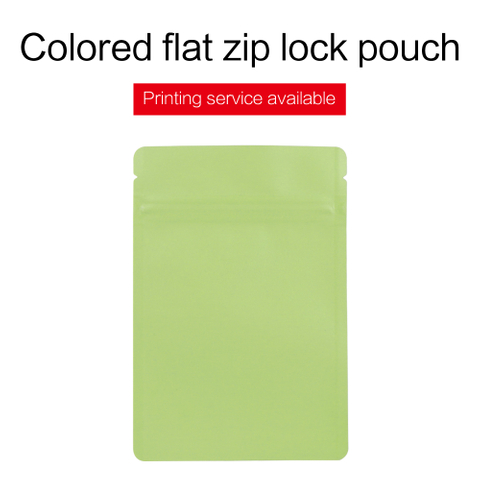 Colorful Three Side Sealed Zip Pouches