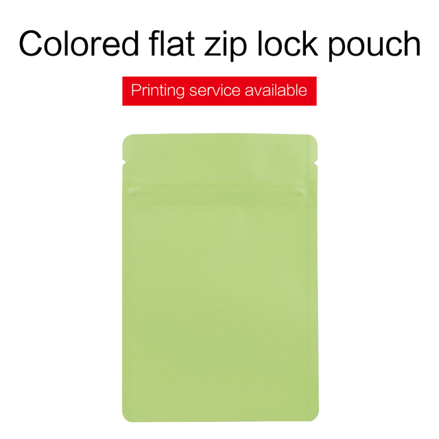 Colorful Three Side Sealed Zip Pouches
