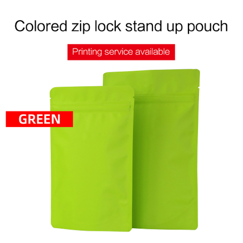 Stand Up Pouches--Matte green