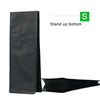 Flat Bottom Valve Pouch Without Zip -Matte Black