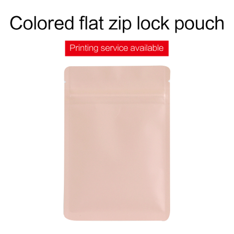 Colorful Three Side Sealed Zip Pouches