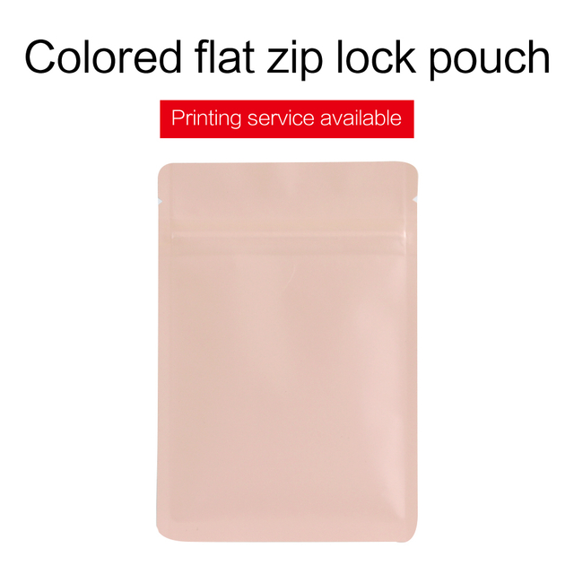 Colorful Three Side Sealed Zip Pouches