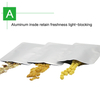 Silver Foil Vacuum Three Side Sealed Pouches