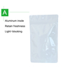  Glossy Colorful Stand Up Pouches-Glossy White