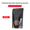 Colorful Oval Window Stand Up Pouches-Black
