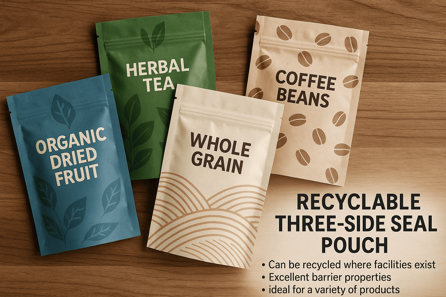 The Rise of Sustainable and Recyclable Materials for Three-Side Sealed Pouch Packaging