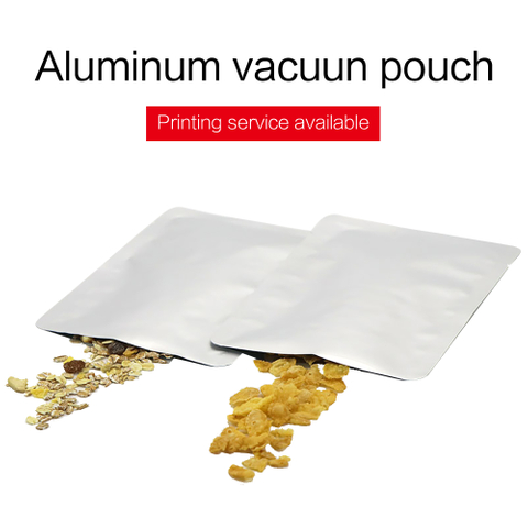 Silver Foil Vacuum Three Side Sealed Pouches
