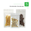 White-Clear Three Side Sealed Pouches