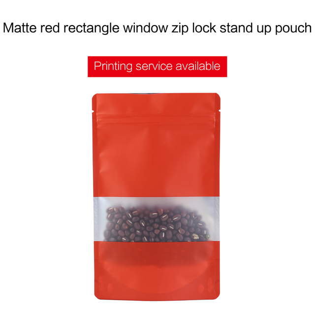 Stand Up Pouches-Matte Red