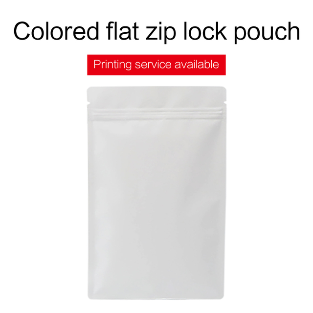 Colorful Three Side Sealed Zip Pouches