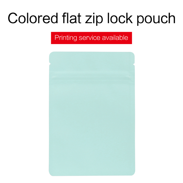 Colorful Three Side Sealed Zip Pouches