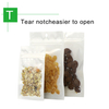 White-Clear Three Side Sealed Pouches
