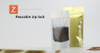  Colorful-Clear Stand Up Pouches-Gold