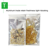 Silver-Clear Three Side Sealed Pouches With Zip