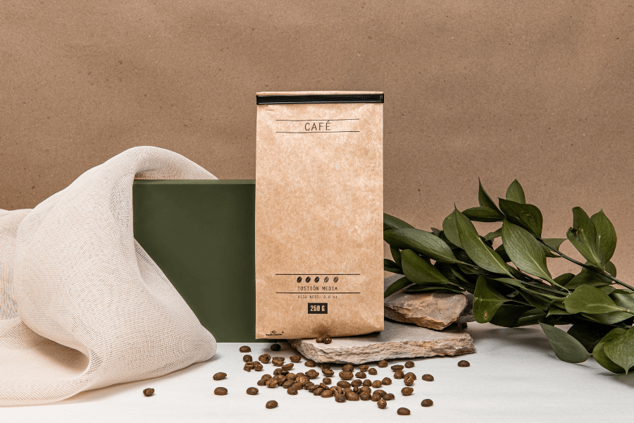 Ecuadorian specialty coffee bag with one-way valve, ensuring freshness and preserving rich flavors