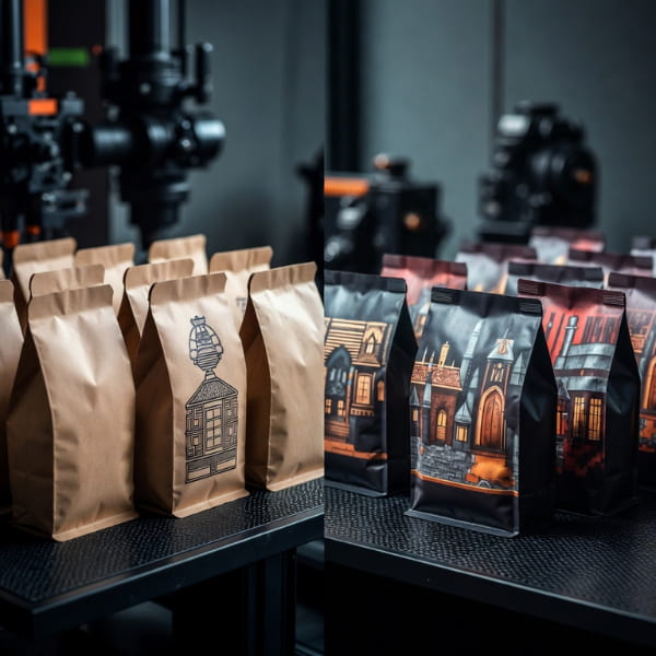 Digital or Rotogravure Printed Coffee Packaging