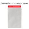 Colorful Three Side Sealed Pouches Without Zip