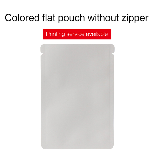 Colorful Three Side Sealed Pouches Without Zip