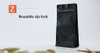Colorful Flat Bottom Pouches-Matte Black