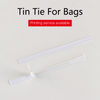 Tin Tie For Bags -Matte white