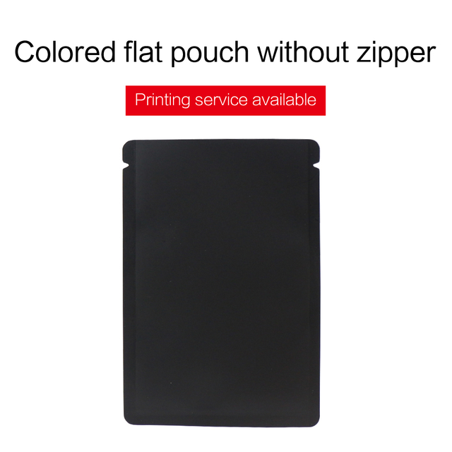 Colorful Three Side Sealed Pouches Without Zip