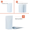 Stand Up Pouches--Matte white