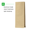 Flat Bottom valve Pouch Without Zip -Matte Brown