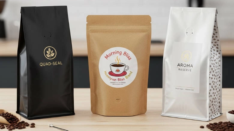 The Ultimate Guide to Choosing Your Coffee Bag: Quad-Seal vs. Doypack vs. Flat-Bottom