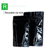 Glossy Colorful Stand Up Pouches-Glossy Black
