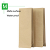 Flat Bottom valve Pouch Without Zip -Matte Brown