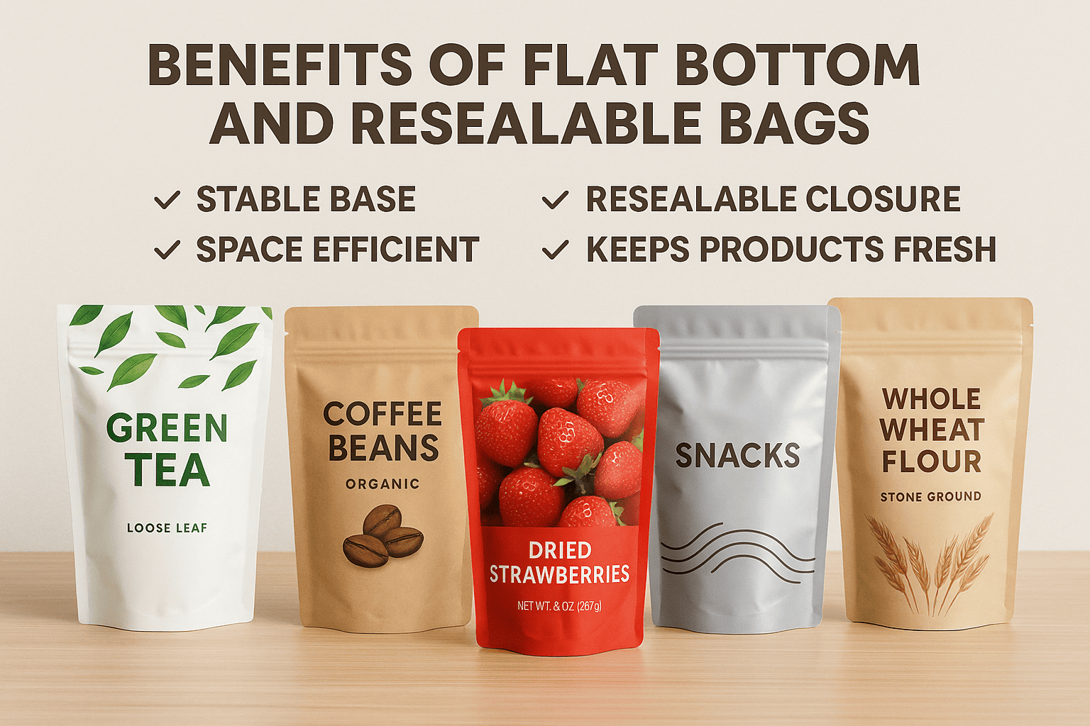 Quad Seal Pouches vs. Flat Bottom Bags: A Comprehensive Comparison