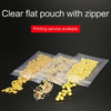 Clear Three Side Sealed Pouches With Zip