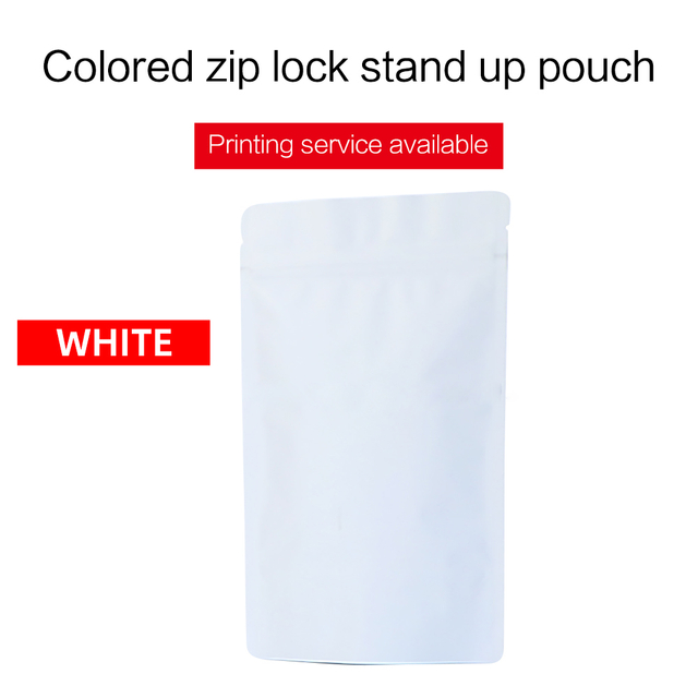 Stand Up Pouches--Matte white