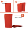 Stand Up Pouches--Matte red