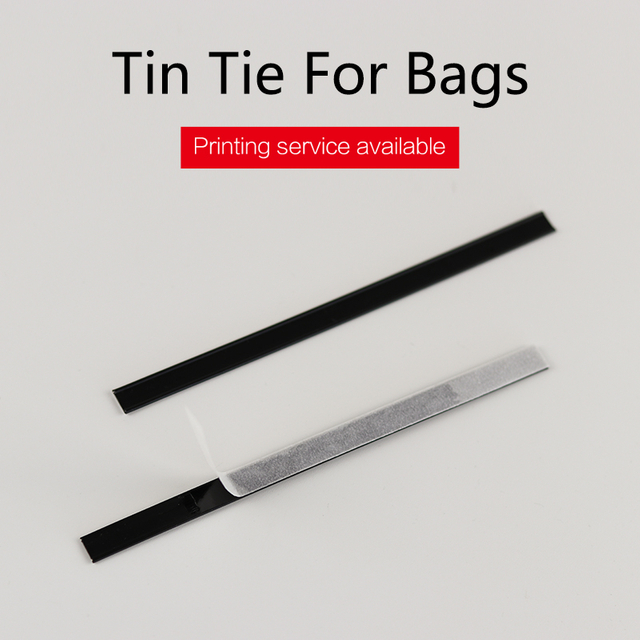 Tin Tie For Bags -Matte black