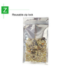 Silver-Clear Three Side Sealed Pouches With Zip