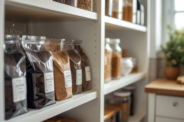 Grinding coffee beans and brewing the perfect cup for fresh flavor extraction