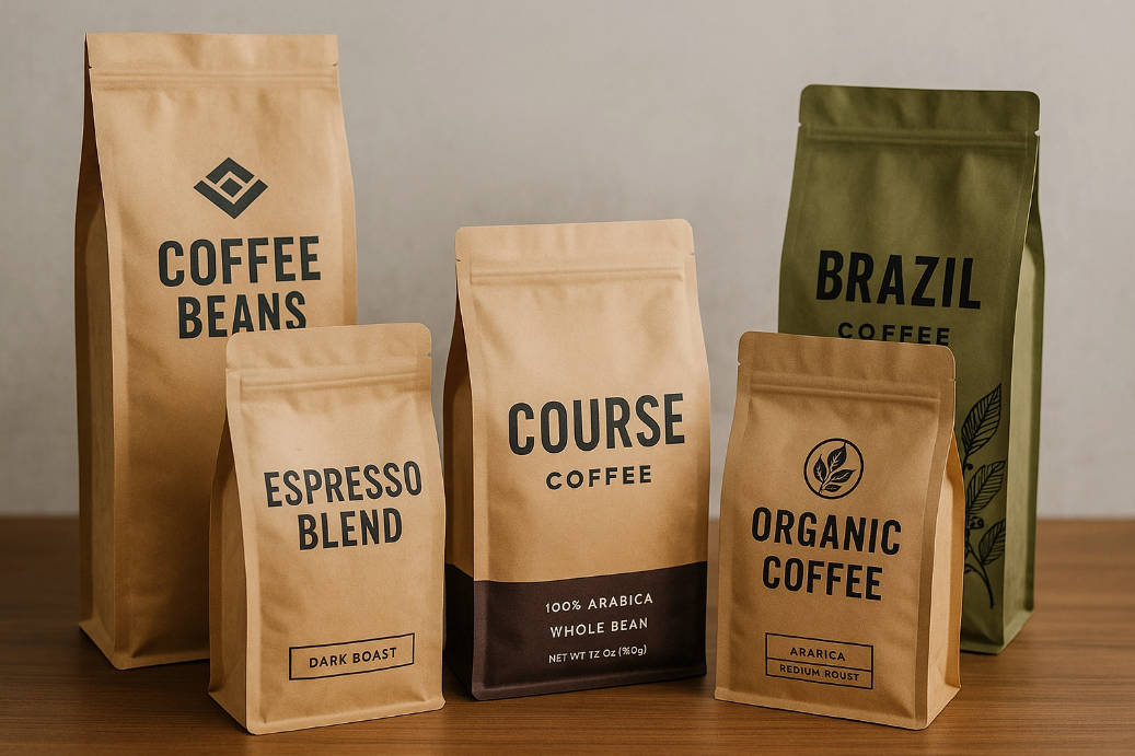 Coffee Flat Bottom Pouches