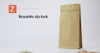  Colorful Flat Bottom Pouches-Matte Brown