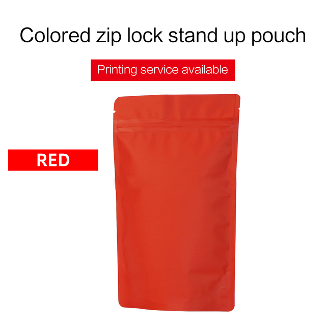 Stand Up Pouches--Matte red