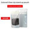 Colorful-Clear Stand Up Pouches-Sivler