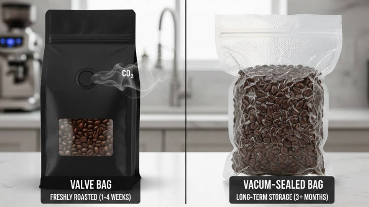 Vacuum-Sealed Bags Vs. Valve Bags: Which Keeps Coffee Fresher Longer?