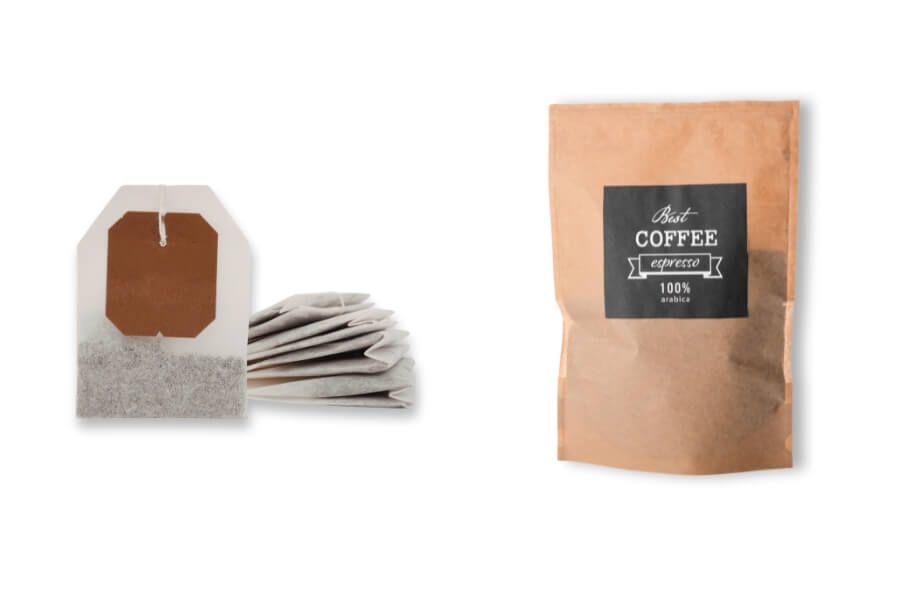 Single-serve tea and coffee bags packaging showcasing convenience and freshness – Ready to Brew Packaging Revolution.