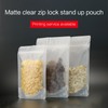 Matte Clear Stand Up Pouches