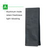 Flat Bottom Valve Pouch Without Zip -Matte Black