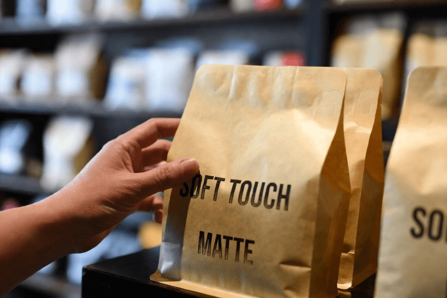 tactile coffee packaging texture used in Florida coffee packaging trends 2026